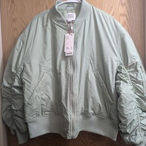 Urban Outfitters BDG Light Green Bomber Jacket